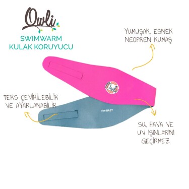 Owli Swimwarm Kulak Koruyucu Bebek Pembe - Owli (1)