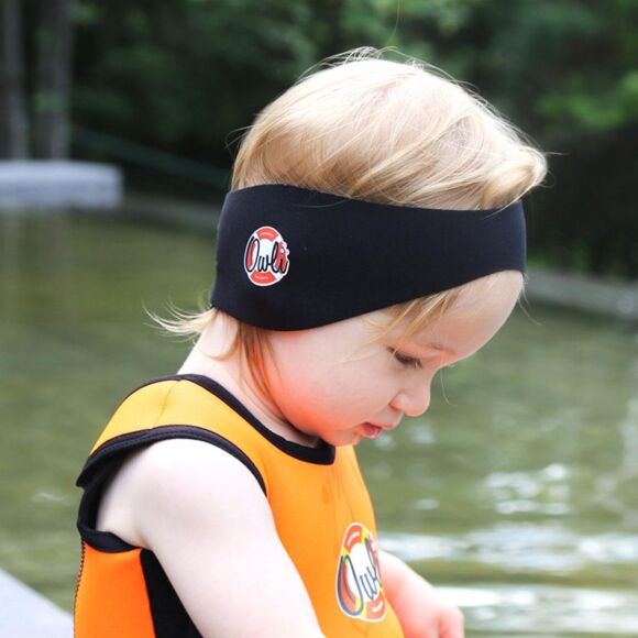 Owli Swimwarm Kulak Koruyucu Bebek Siyah - 1