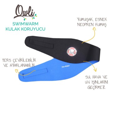 Owli Swimwarm Kulak Koruyucu Çocuk Siyah - Owli (1)