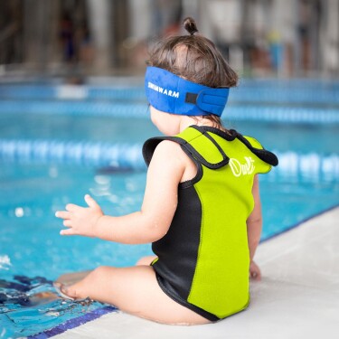 Owli Swimwarm Üşütmeyen Bebek Mayosu Neon Sarı - Siyah - 2