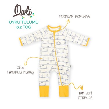 Owli Uyku Tulumu 0.2 Tog Early Birds Sarı - Owli (1)